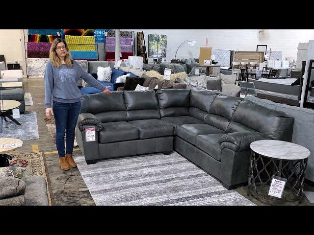 Chenault Brantley Collection Grey Sectional Sofa   Savvy Shopping Network