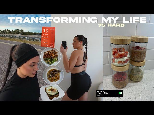 THE 75 HARD CHALLENGE Days 1-2: transforming my life in 2025, start 75 hard with me, healthy habits