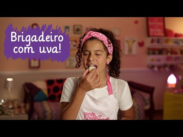 Como fazer brigadeiro com uva com a Gabriella Saraivah  Mundo da Menina