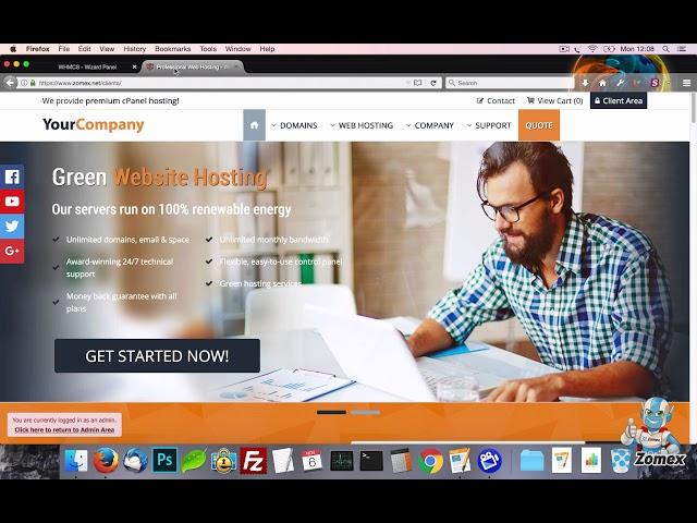 WHMCS themes - An overview of our templates settings area, Wizard Panel!
