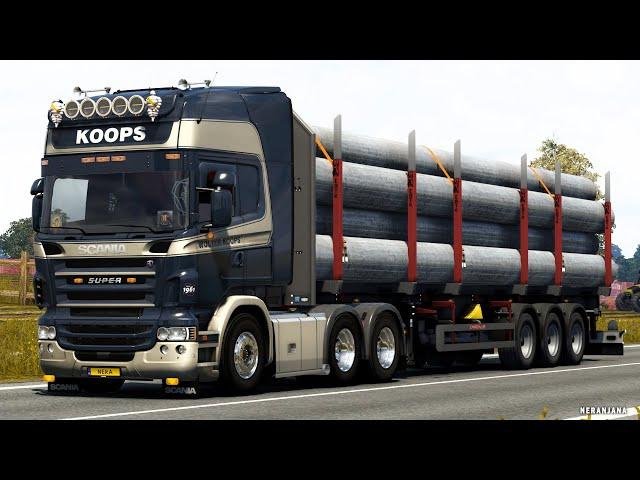 ETS2 Mods 1.50 Scania D. Frimis Team Open Pipe V8 Sound Mod