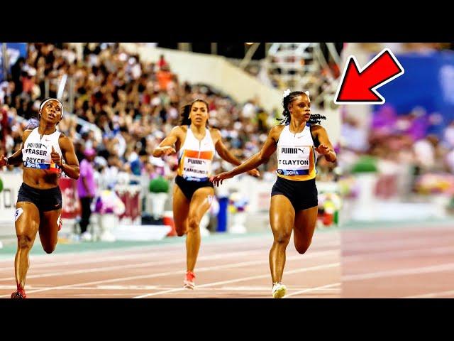 Full Race | Women 100m Doha Diamond League 2025| Tia Clayton Defeated Shelly-Ann Fraser Pryce