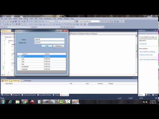 Remove Rows From Datagridview
