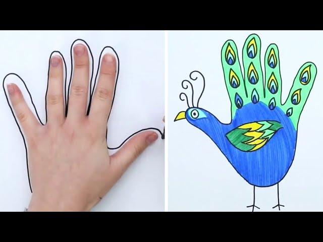 Simple Drawing Technique - Hand Drawings / A simple way to learn to draw