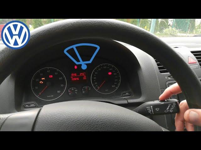 VW Golf mk5 - работа стеклоочистителя