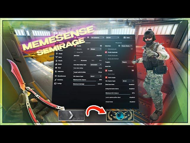 CS2 Semi Rage Cheating ft. Memesense