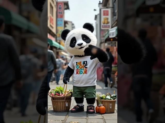 Poor panda got lost in the supermarket was made fun by his friends #panda #pandapops #reelsvideo