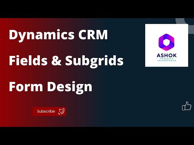 Dynamics CRM B9 Session 2 Views, Subgrid, Form Design #software #jobsarch #course