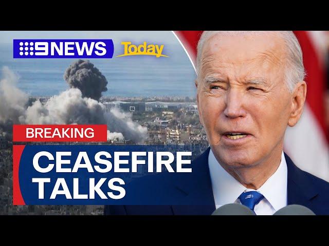 Joe Biden provides update on Israel-Hezbollah ceasefire | 9 News Australia