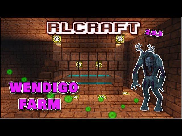 Wendigo XP Farm  |  Drops Wendigo Antlers and Frost Rods   |  RLCraft 2.9.3