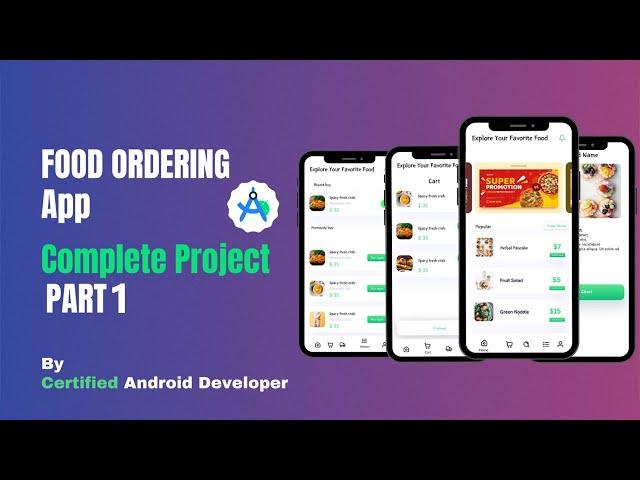 Splash & Start - Food Ordering App with Admin App in Android #1 - Android Studio Project