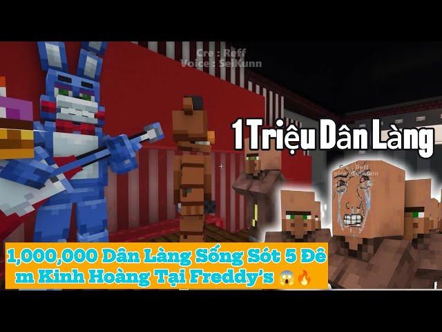 1,000,000 Dân Làng Sống Sót 5 Đêm Kinh Hoàng Tại Freddy’s | 5 NGÀY SIÊU BẤT ỔN