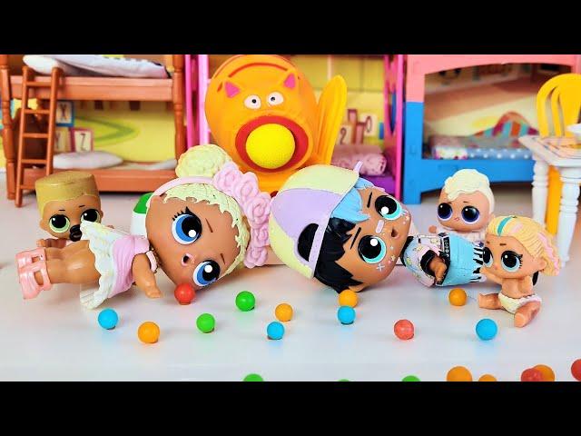 CANDY BOOM IN KINDERGARTEN LOL SURPRISE! Funny DOLLS cartoons DARINELKA