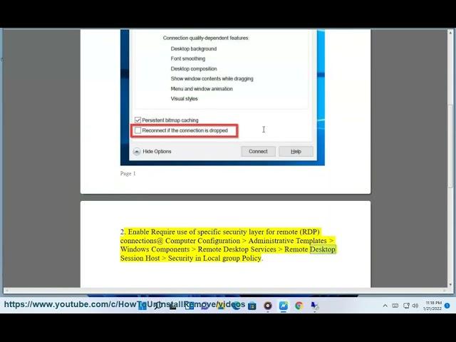 Fix An internal error has occurred error in Remote Desktop Connection on Windows 11/10