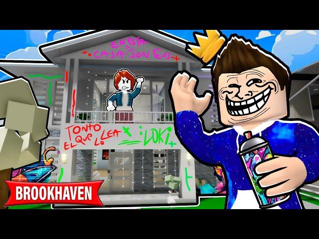 PINTANDO CASAS DE PERSONAS EN BROOKHAVEN! - ROBLOX