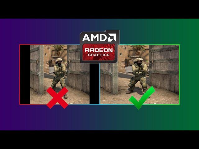 КАК УБРАТЬ ЧЕРНЫЕ ПОЛОСЫ В КС | CSGO | AMD Radeon | на ноутбуке