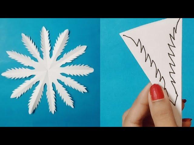 How to make easy and beautiful snowflakes#paper craft#snow flex craft #part 195