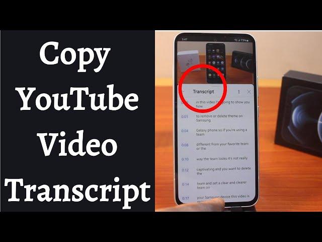 How to Copy YouTube Transcript on Android