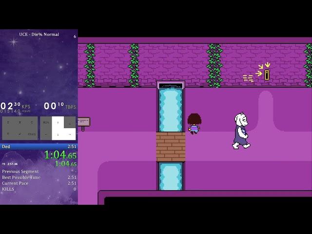Undertale Category Extensions - Die% Vanilla Speedrun (2:41.710)
