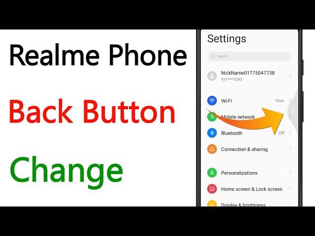 Realme Me Back Button Kaise Change Kare | Realme Phone Back Button Change