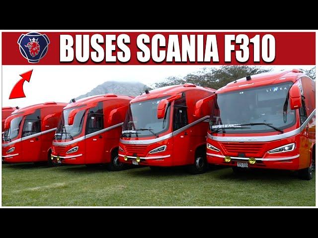 Transportes Línea es Scania: Entrega de 12 buses F310 | Minería