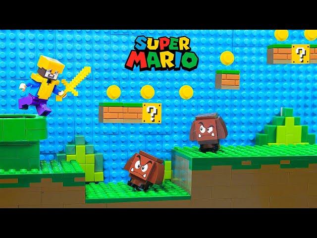 Steve‘s Adventure in Super Mario Bros  The Epic Rescue - LEGO Minecraft Animation