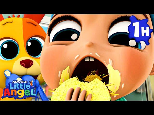 Snack Song | Little Angel | Melody Time: Moonbug Kids Songs