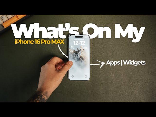 What's On My iPhone 16 Pro MAX | Minimalist App & Widget Setup