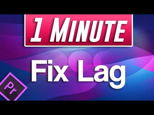 Premiere Pro CC : How to Fix Video Playback Lag While Editing Timeline