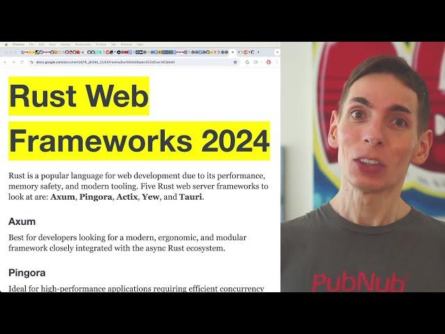 Rust Web Frameworks 2024