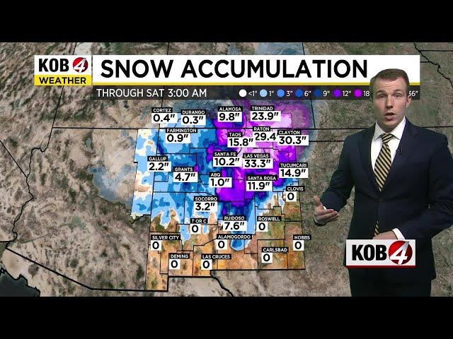 Winter storm could bring 1-3 feet of snow to New Mexico