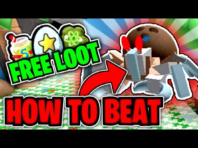 How to Defeat Coconut Crab [EASY] *WITH LOW LEVEL HIVE* l Bee Swarm Simulator