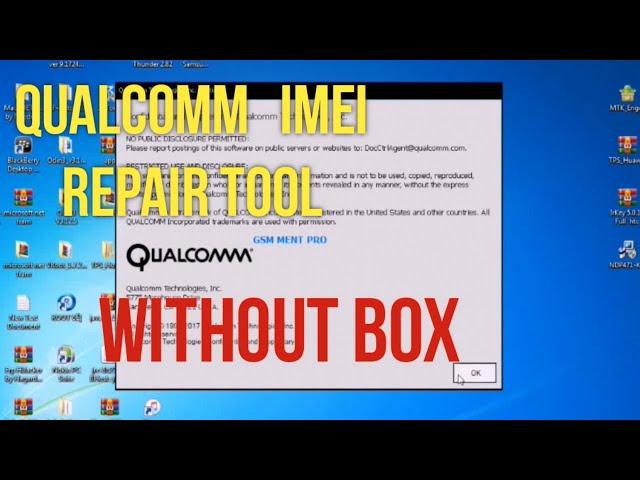 Qualcomm imei repair tool without box | With out Money Price No Credit Card