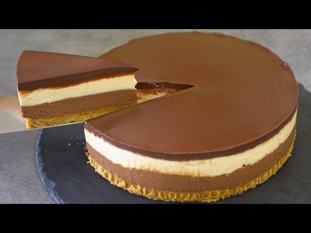 No Bake Peanut Butter Chocolate Cheesecake