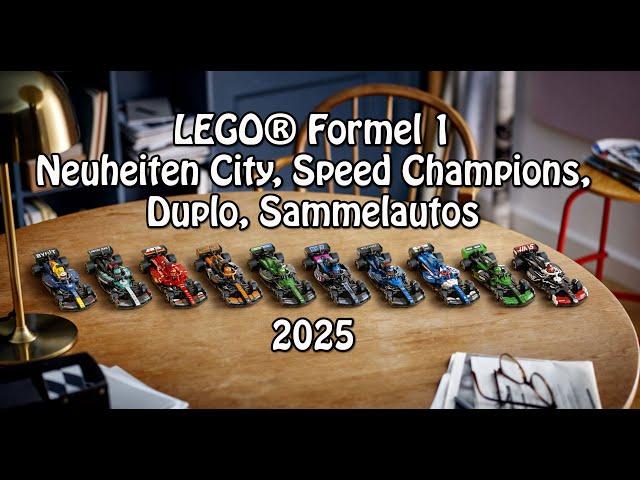 LEGO Formel 1-Sets 2025: Speed Champions, City, Duplo und was zum Sammeln