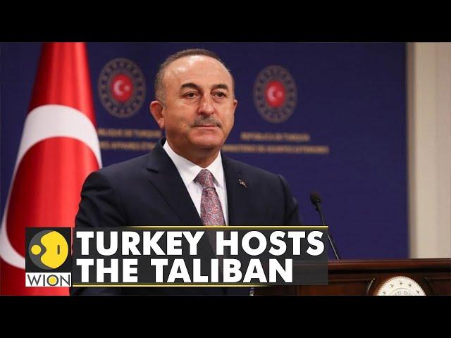 Ankara: Turkish FM Mevlut Cavusoglu receives his Afghan counterpart Amir Khan Muttaqi