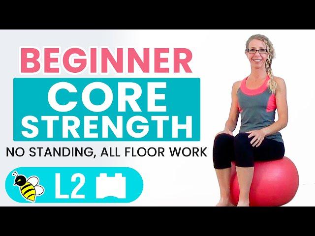 BEGINNER CORE | 15 Minute STABILITY BALL Workout for BEGINNERS