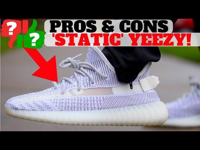 Adidas YEEZY BOOST 350 V2 'STATIC' PROS and CONS Review + On Feet