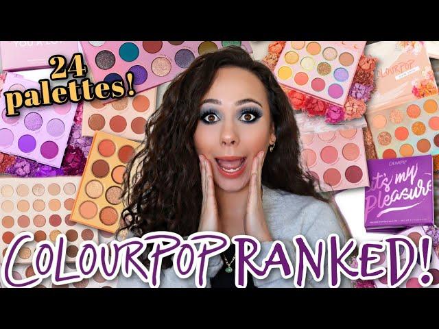 RANKING COLOURPOP PALETTES FROM WORST TO BEST!