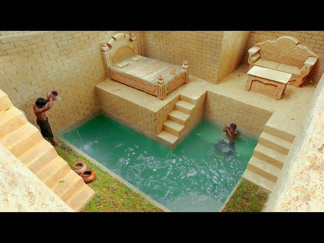 [ Full Video ] Building Underground Private Living Room and Swimming Pool Underground