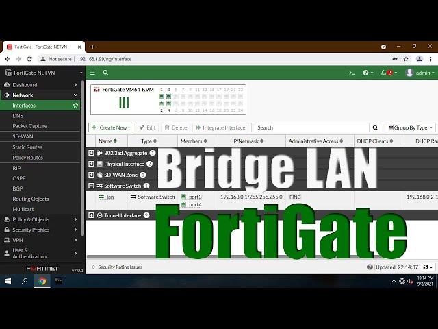 How to add more LAN ports on FortiGate