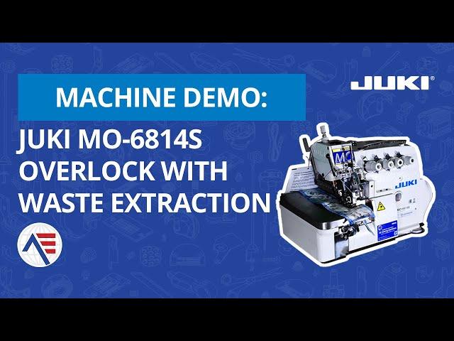 JUKI MO-6814S DIRECT DRIVE 4 THREAD OVERLOCK INCLUDING THREAD CHAIN CUTTER