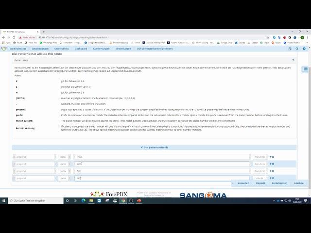 Themenreihe FreePBX 15/Asterisk 16-Teil 5.3. Wie verwendet man Dial Patterns