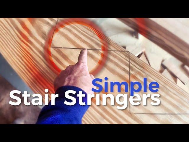 How to Build Stairs | A simple way to mark and cut stringers