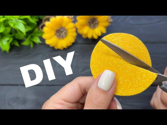 Цветы из глиттерного фоамирана Glitter foam sheet craft ideas