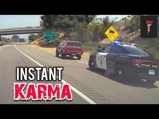 INSTANT KARMA BEST | Drivers busted by cops for speeding, brake checks, Bad driving| Instantjustice!