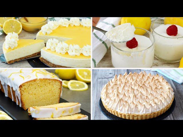 4 Lemon Dessert Recipes 