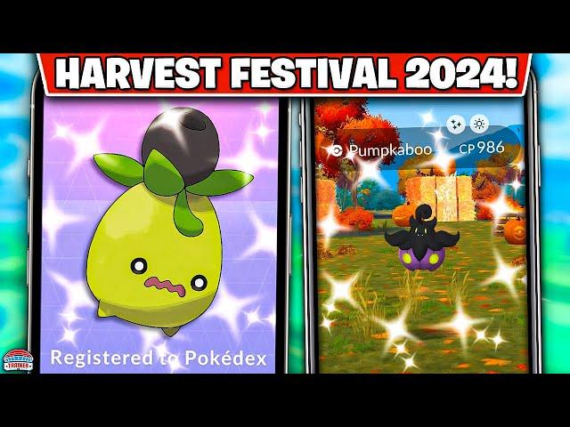 Shiny Smoliv Debuts in HARVEST FESTIVAL Event: Catch Shiny Pumpkaboo & More!