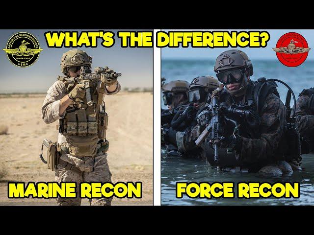 WHAT’S THE DIFFERENCE BETWEEN MARINE RECON AND FORCE RECON?