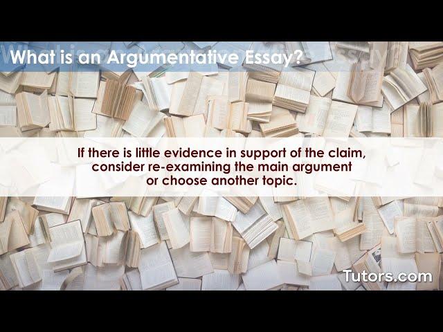 Argumentative Essay | Outline, Form, and Examples